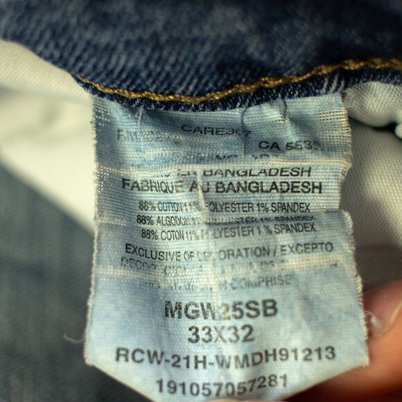 Wrangler Light Wash Straight Leg Jeans Size 33x32 - Picture 4 of 6